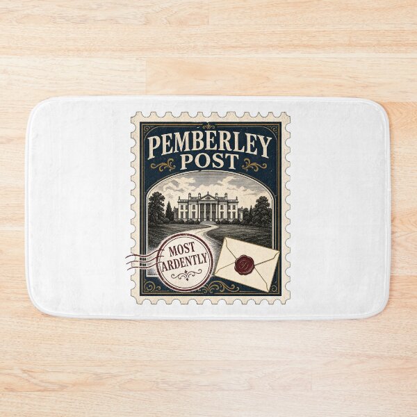 Item preview, Pemberley Post Most Ardently Pride and Prejudice Vintage Stamp designed and sold by Fenay Designs.