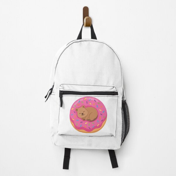 Item preview, Happy Quokka Sleeping in a Pink Frosted Donut designed and sold by Arc2020.