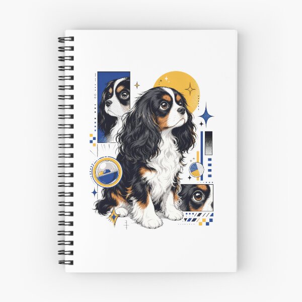 Item preview, Urban Kawaii Tricolor Cavalier Spaniel Dog designed and sold by AntiqueImages.