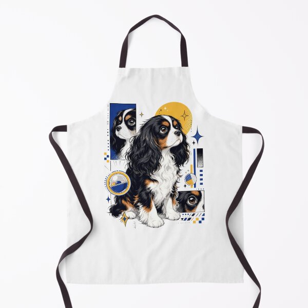 Item preview, Urban Kawaii Tricolor Cavalier Spaniel Dog designed and sold by AntiqueImages.