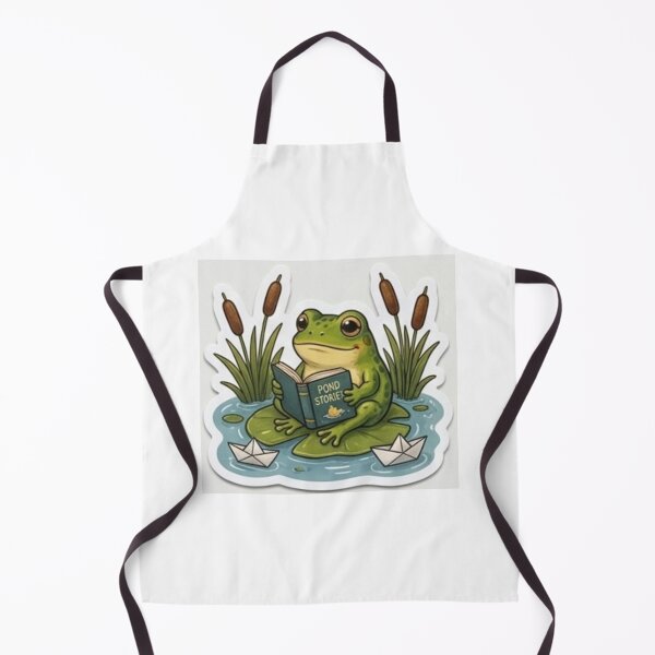 Item preview, Cute Frog Reading Pond Stories designed and sold by AtlasPixel.