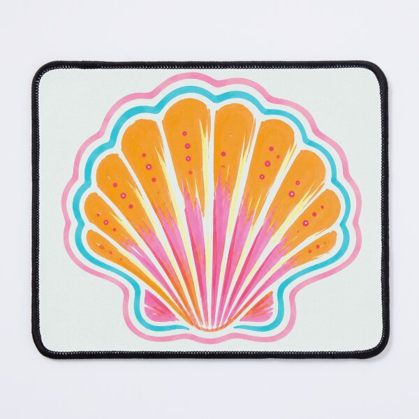 Item preview, Colorful Scallop Shell Illustration | Tropical Coastal Art | Vibrant Beach Seashell Design designed and sold by vitag.