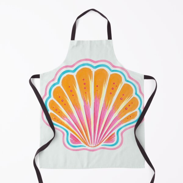 Item preview, Colorful Scallop Shell Illustration | Tropical Coastal Art | Vibrant Beach Seashell Design designed and sold by vitag.