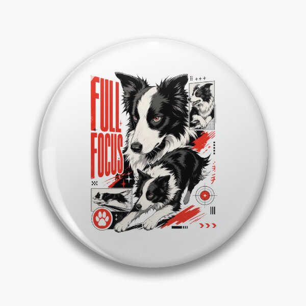 Item preview, Full Focus Border Collie Japanese Harajuku Style designed and sold by AntiqueImages.