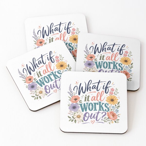 Item preview, What If It All Works Out? Positive Thinker Motivation Inspiration designed and sold by RetroMini2026.