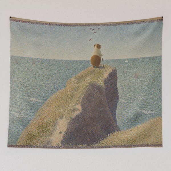 Item preview, Le Bec du Hoc, Grandcamp (After Seurat) designed and sold by gandolfwizard.