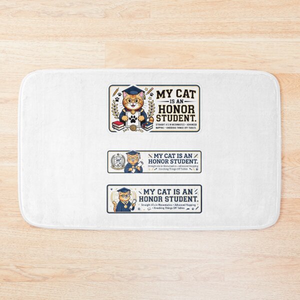 Item preview, MY CAT IS AN HONOUR STUDENT  designed and sold by Obinne.