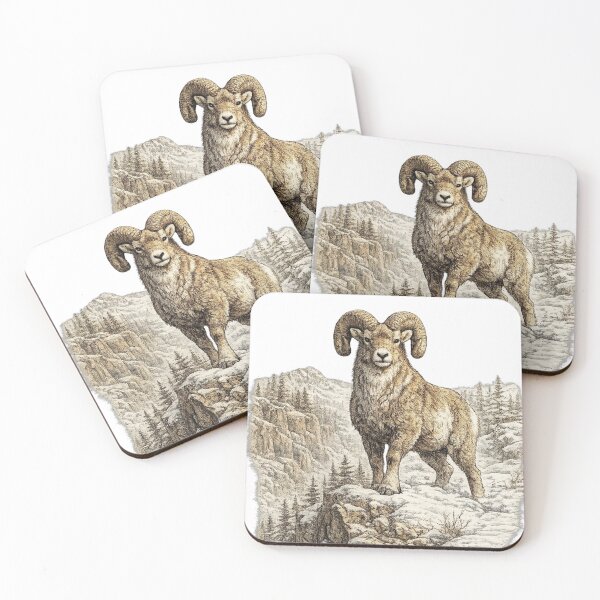 Item preview, Bighorn Sheep Mountain King designed and sold by KrungiT Design .