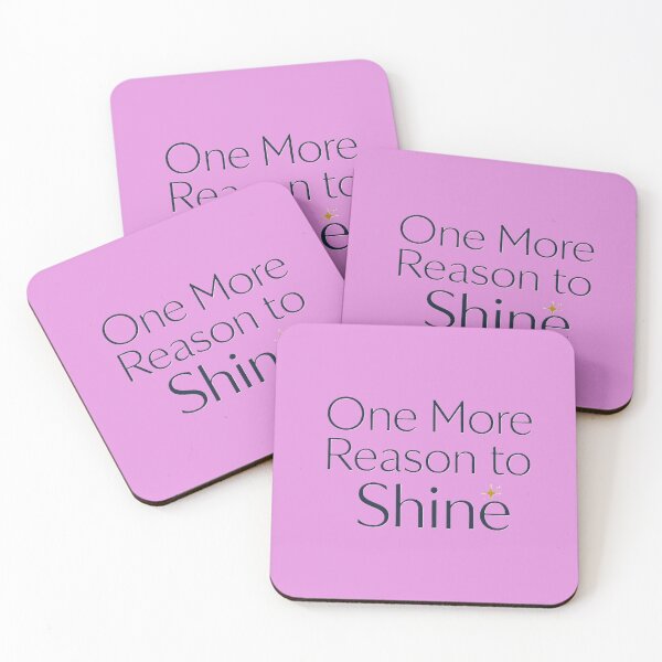 Item preview, One More Reason to Shine | Positive Inspirational Quote Typography Design designed and sold by Cartoon art with a purpose ❤️ Supporting Althea’s friends .
