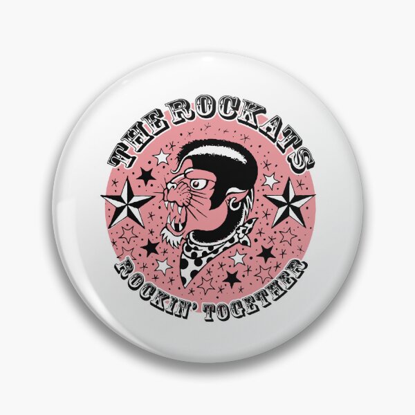 Item preview, The Rockats Rockin Together Vintage Tattoo Style Panther designed and sold by Carbunclesy.