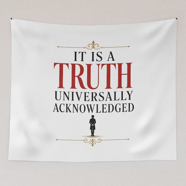 Item preview, It Is A Truth Universally Acknowledged Pride and Prejudice Quote designed and sold by Fenay Designs.
