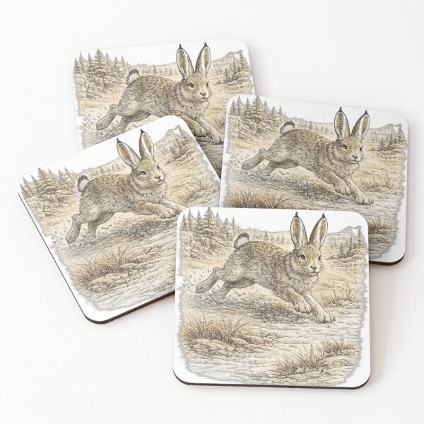 Item preview, White-Tailed Jackrabbit Desert Run designed and sold by KrungiT Design .