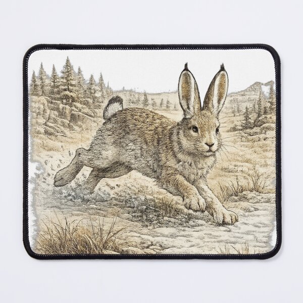 Item preview, White-Tailed Jackrabbit Desert Run designed and sold by KrungiT Design .