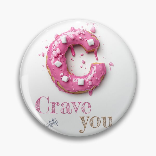 Item preview, Donut Alphabet Letter C - Crave You - Funny Food Typography designed and sold by sabantha.