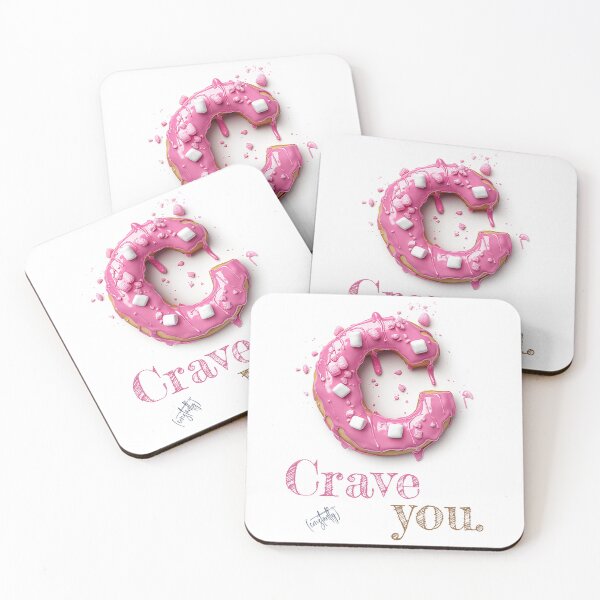 Item preview, Donut Alphabet Letter C - Crave You - Funny Food Typography designed and sold by sabantha.