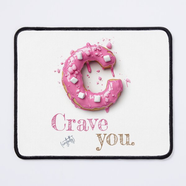 Item preview, Donut Alphabet Letter C - Crave You - Funny Food Typography designed and sold by sabantha.
