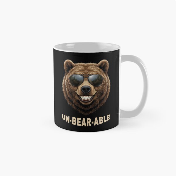 Item preview,  Unbearable Funny Bear Sunglasses Pun Retro Graphic designed and sold by DigitalArtx-com.