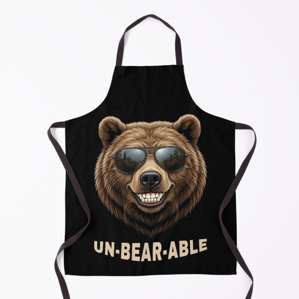 Item preview, Unbearable Funny Bear Sunglasses Pun Retro Graphic designed and sold by DigitalArtx-com.