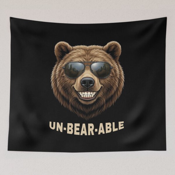 Item preview,  Unbearable Funny Bear Sunglasses Pun Retro Graphic designed and sold by DigitalArtx-com.