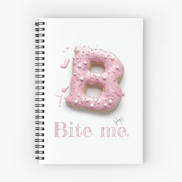 Item preview, Donut Alphabet Letter B - Bite Me - Funny Food Typography designed and sold by sabantha.