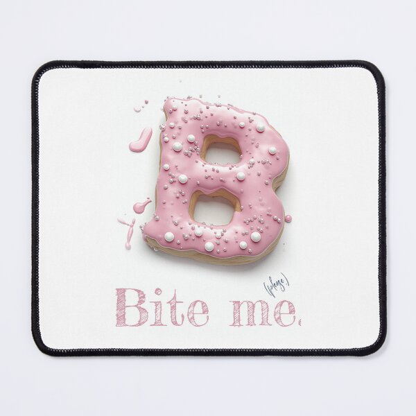 Item preview, Donut Alphabet Letter B - Bite Me - Funny Food Typography designed and sold by sabantha.
