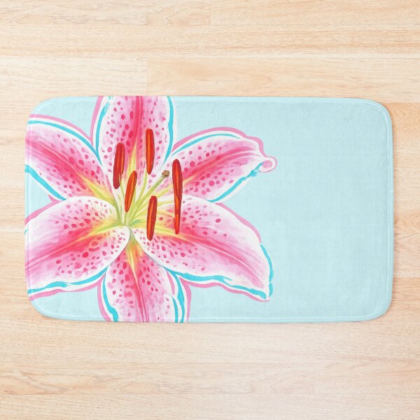 Item preview, Pink Stargazer Lily Illustration | Elegant Floral Art | Watercolor Botanical Flower Design designed and sold by vitag.