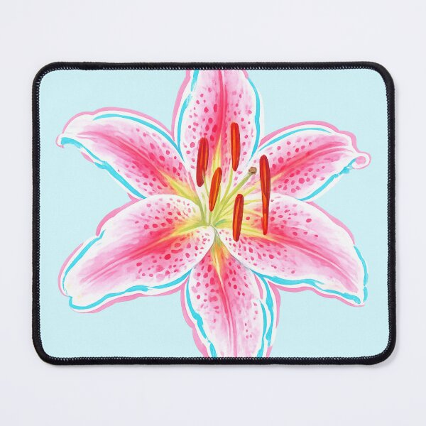 Item preview, Pink Stargazer Lily Illustration | Elegant Floral Art | Watercolor Botanical Flower Design designed and sold by vitag.