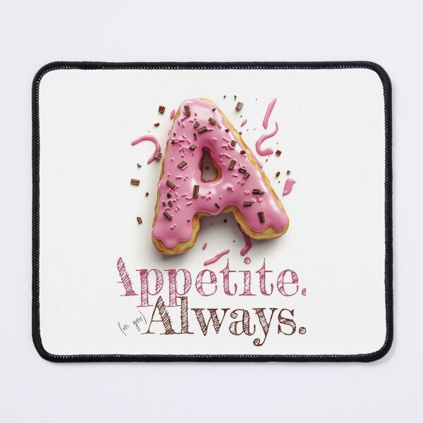 Item preview, Donut Alphabet Letter A - Appetite Always - Fun Food Typography designed and sold by sabantha.