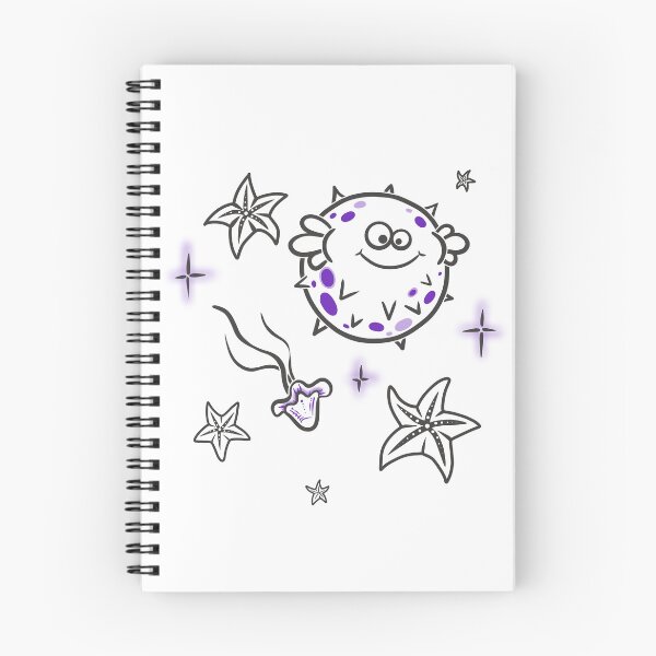 Item preview, Between Tides and Stars – Minimal Line Art Pufferfish designed and sold by Samaya-.