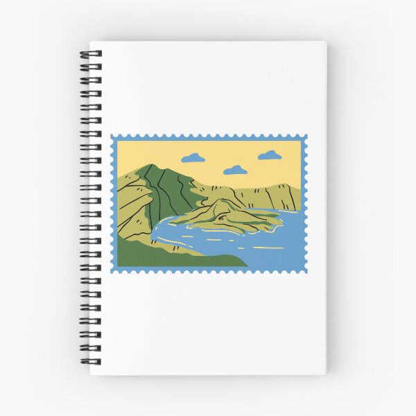 Item preview, Mountain Lake Island Landscape Nature Travel Explorer Hiker designed and sold by Simsimah26Parks.