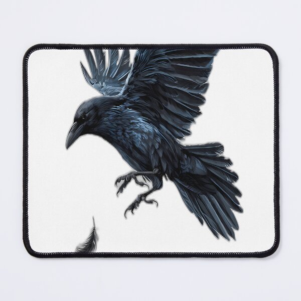 Item preview, Raven with Falling Feather designed and sold by IllumeInk.