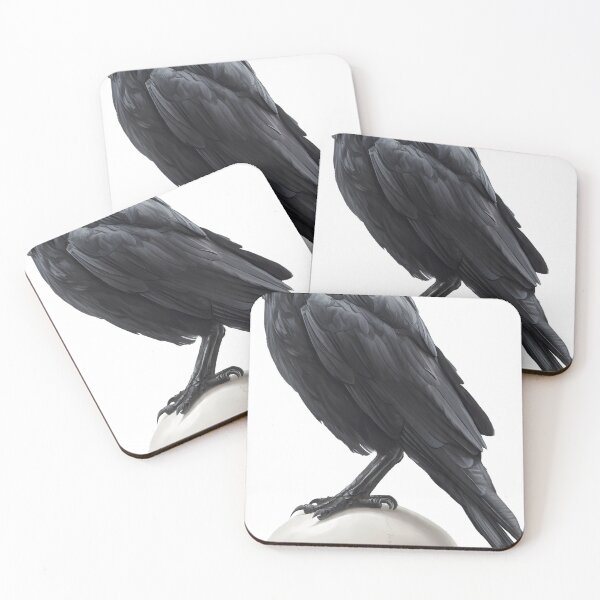 Item preview, Crow on Gothic Skull designed and sold by IllumeInk.