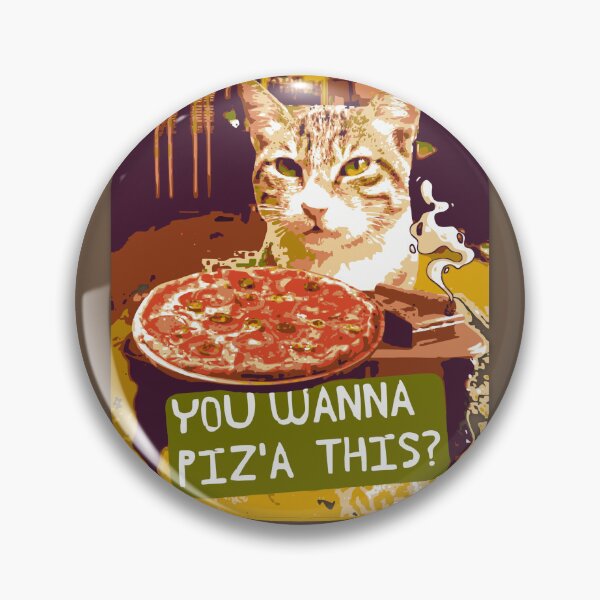 Item preview, The Godfather You Wanna Piz'a This? Funny Cat and Pizza Pun designed and sold by pulse_retail.