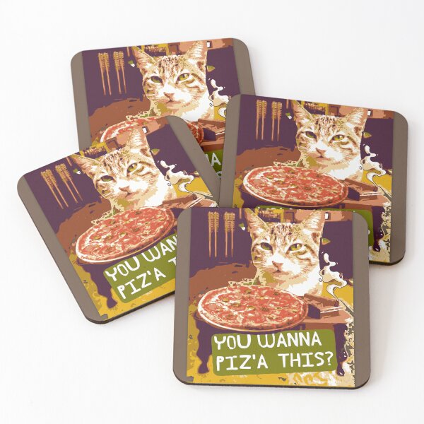 Item preview, The Godfather You Wanna Piz'a This? Funny Cat and Pizza Pun designed and sold by pulse_retail.