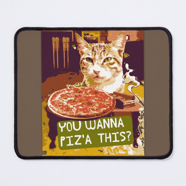 Item preview, The Godfather You Wanna Piz'a This? Funny Cat and Pizza Pun designed and sold by pulse_retail.