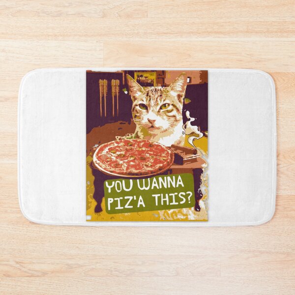 Item preview, The Godfather You Wanna Piz'a This? Funny Cat and Pizza Pun designed and sold by pulse_retail.