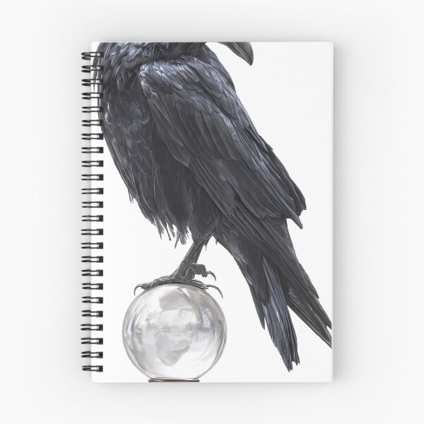 Item preview, Raven on Crystal Ball designed and sold by IllumeInk.