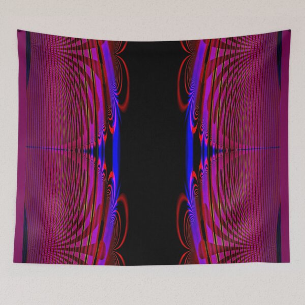 Item preview, Abstract Pattern "Burgundy and black stripes" designed and sold by Gluecknika.