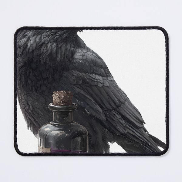 Item preview, Crow with Potion Bottle designed and sold by IllumeInk.