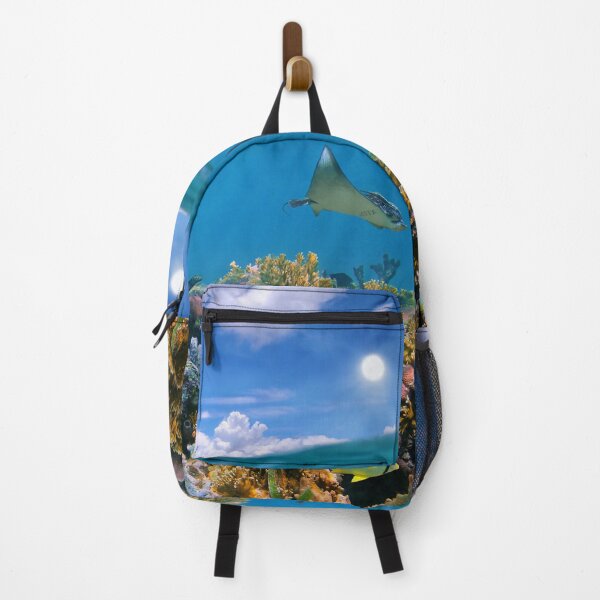 Item preview, Mirrored Coral Reef Underwater Stingray Sky designed and sold by SolutionsArt.