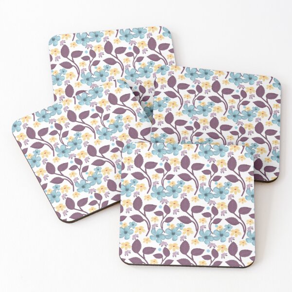 Item preview, Blue Flowers And Purple Leaves designed and sold by Trelvix-Dwaym.