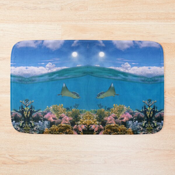 Item preview, Mirrored Coral Reef Underwater Stingray Sky designed and sold by SolutionsArt.