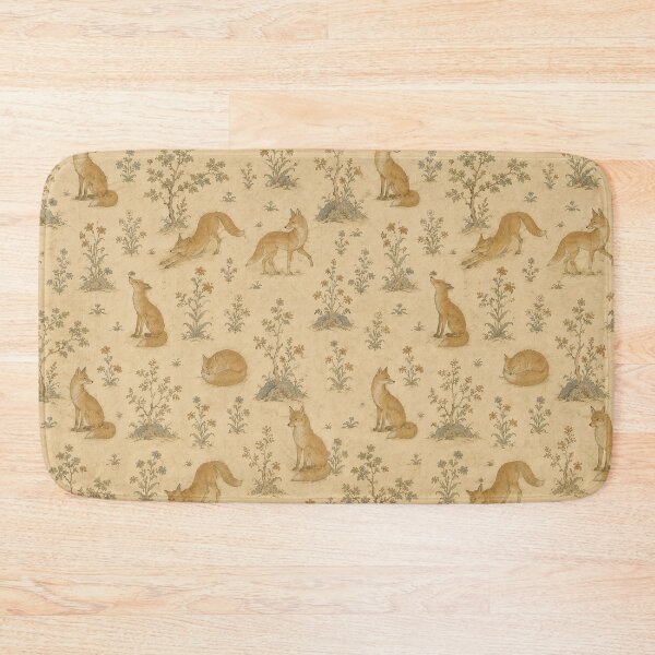 Item preview, Cozy Foxes among Wildflowers Pattern designed and sold by TheFourthGarden.