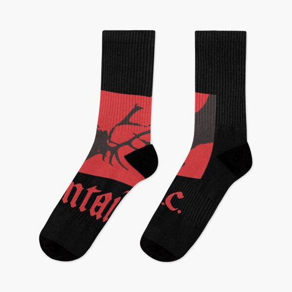 Item preview, Gothic Antlers Red Post Punk Band Art designed and sold by Carbunclesy.