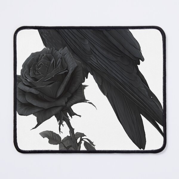 Item preview, Raven and Black Rose designed and sold by IllumeInk.