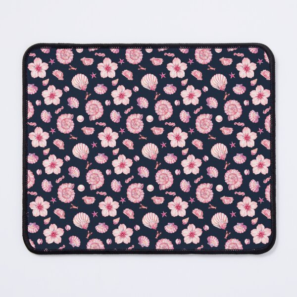 Item preview, Vintage Coastal Cherry Blossom Shells Pattern designed and sold by Chromaovo.