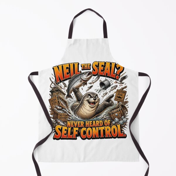 Item preview, Never Heard of Self Control Funny Seal Comic T-Shirt designed and sold by Cavalier-org.