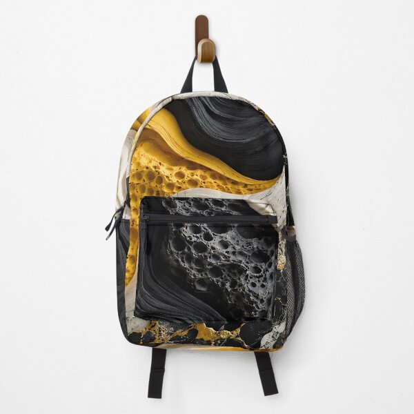 Item preview, Black Gold Marble Abstract Fluid Wave Art designed and sold by Aureva Arts Shop.