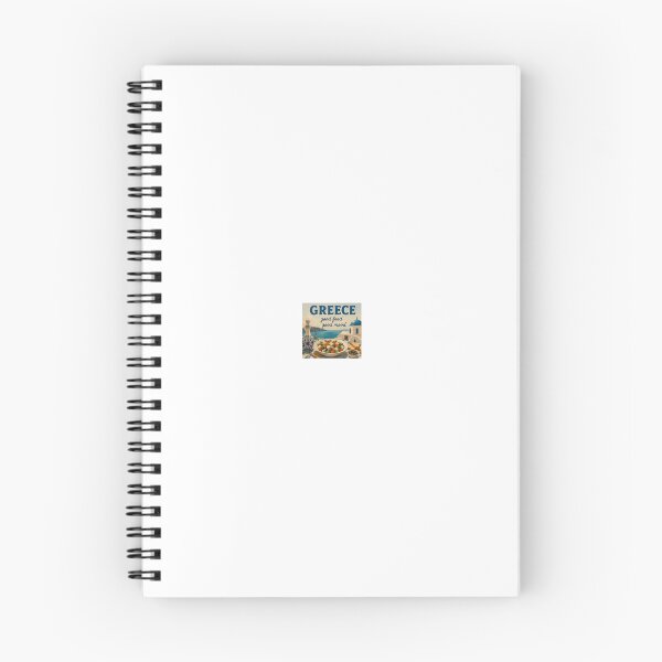 Item preview, Grecia: Buena comida, buen humor | Póster de viaje de Santorini designed and sold by DailyDose.com.