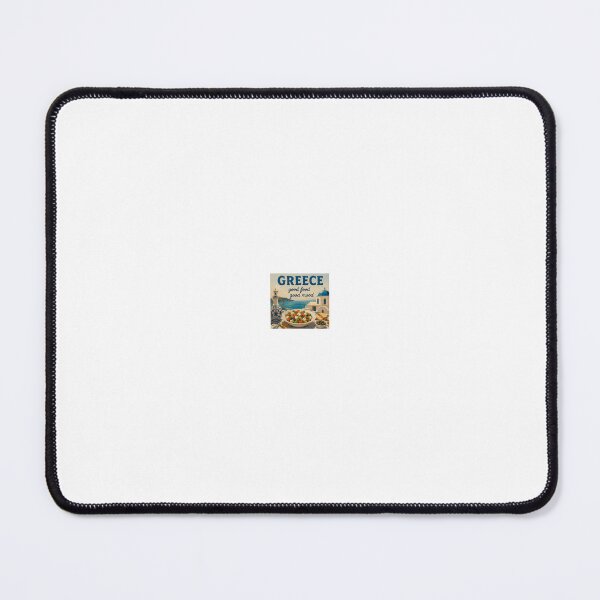 Item preview, Greece Good Food Good Mood | Santorini Travel Poster designed and sold by DailyDose.com.